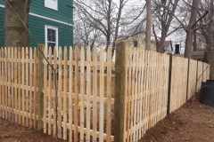 5' Cedar Spaced Picket Wood Fence