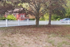 3' Silverbell Straight Top White Vinyl Fence